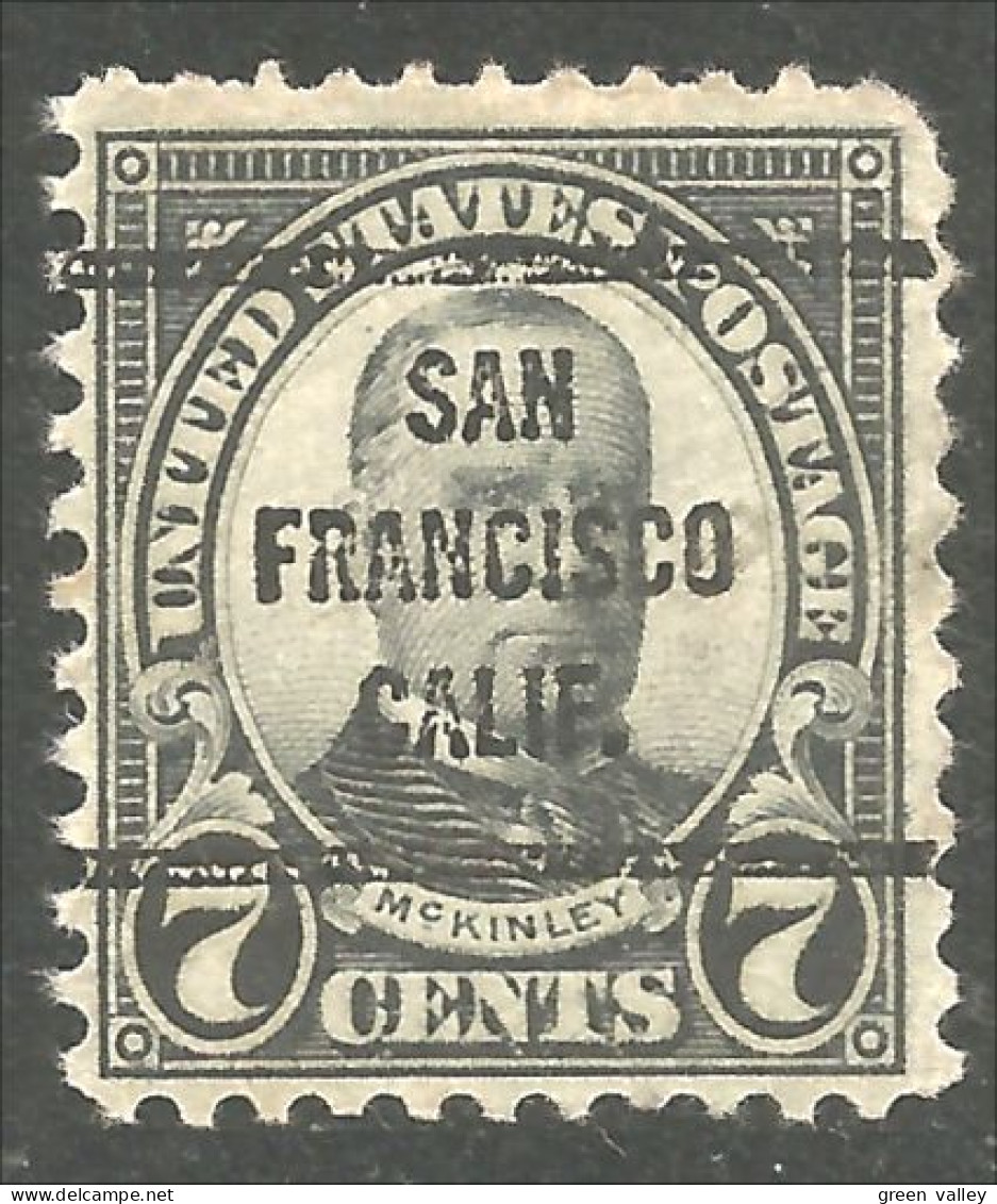 912 USA McKinley Precancel SAN FRANCISCO CALIF (USA-521) - Préoblitérés