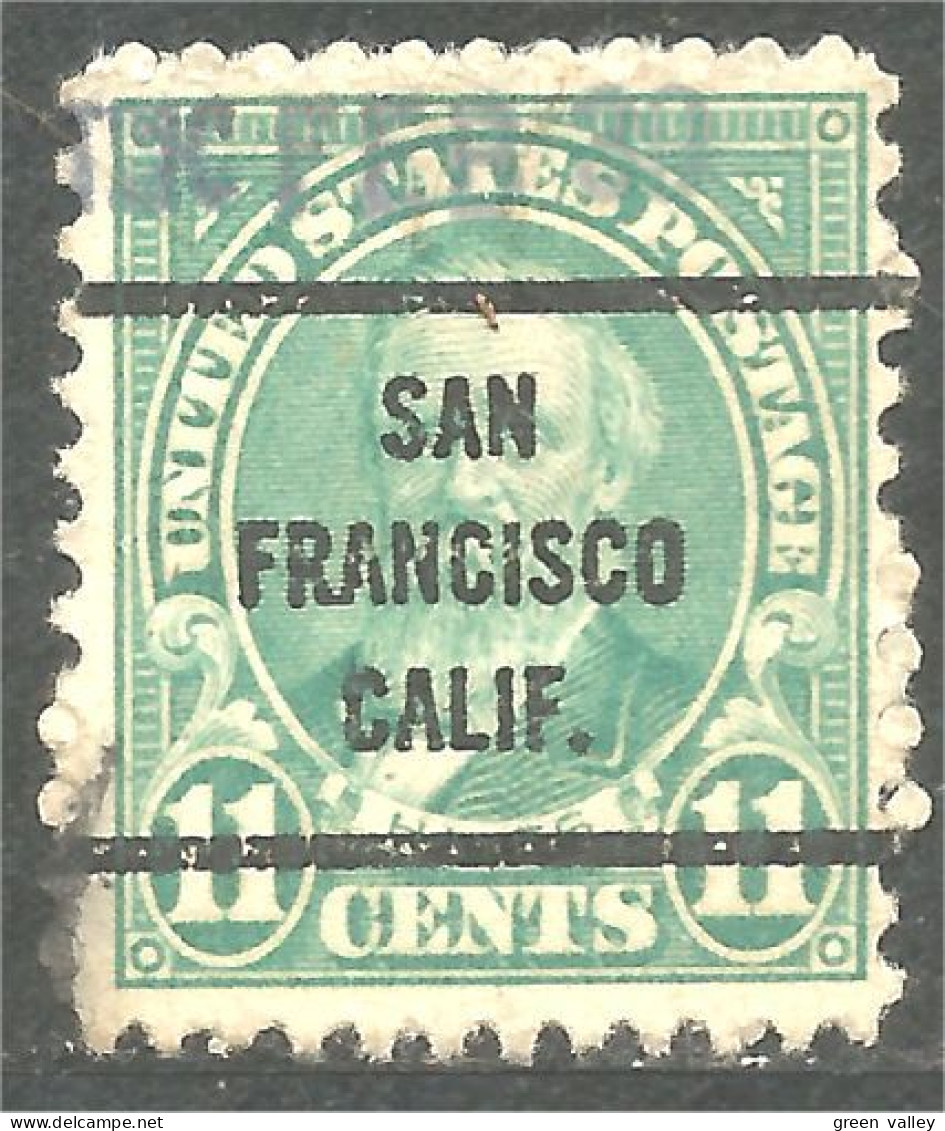 912 USA Rutherford Hayes Precancel San Franciso Calif (USA-499) - Préoblitérés