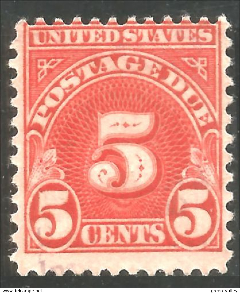 912 USA Taxe Postage Due 5c Red No Gum (USA-472) - Usati