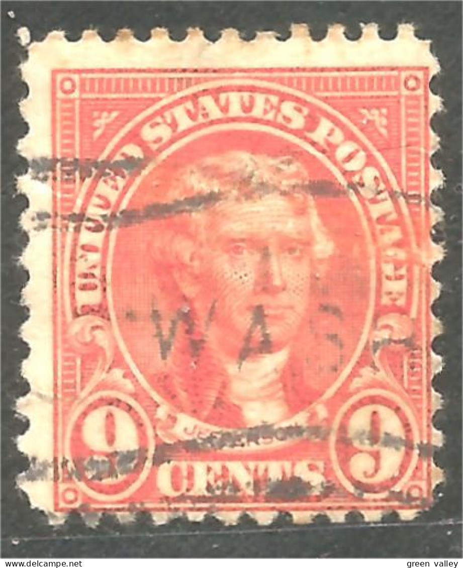 912 USA 1922 9c Jefferson (USA-450) - Used Stamps