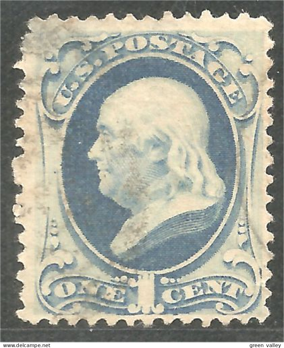 912 USA 1873 1c Bleu Washington (USA-432) - Oblitérés