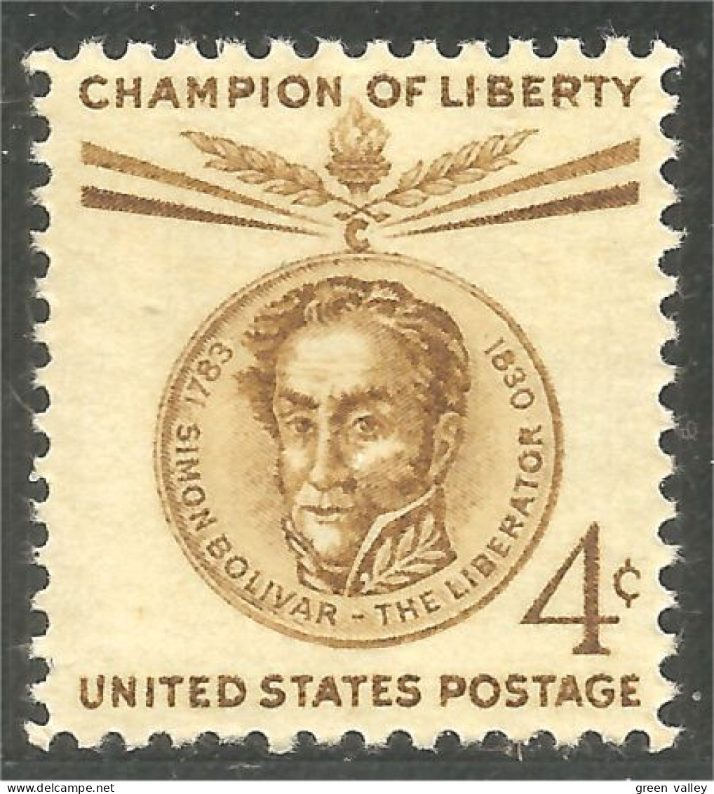 912 USA 1958 Simon Bolivar MNH ** Neuf SC (USA-366) - Ongebruikt