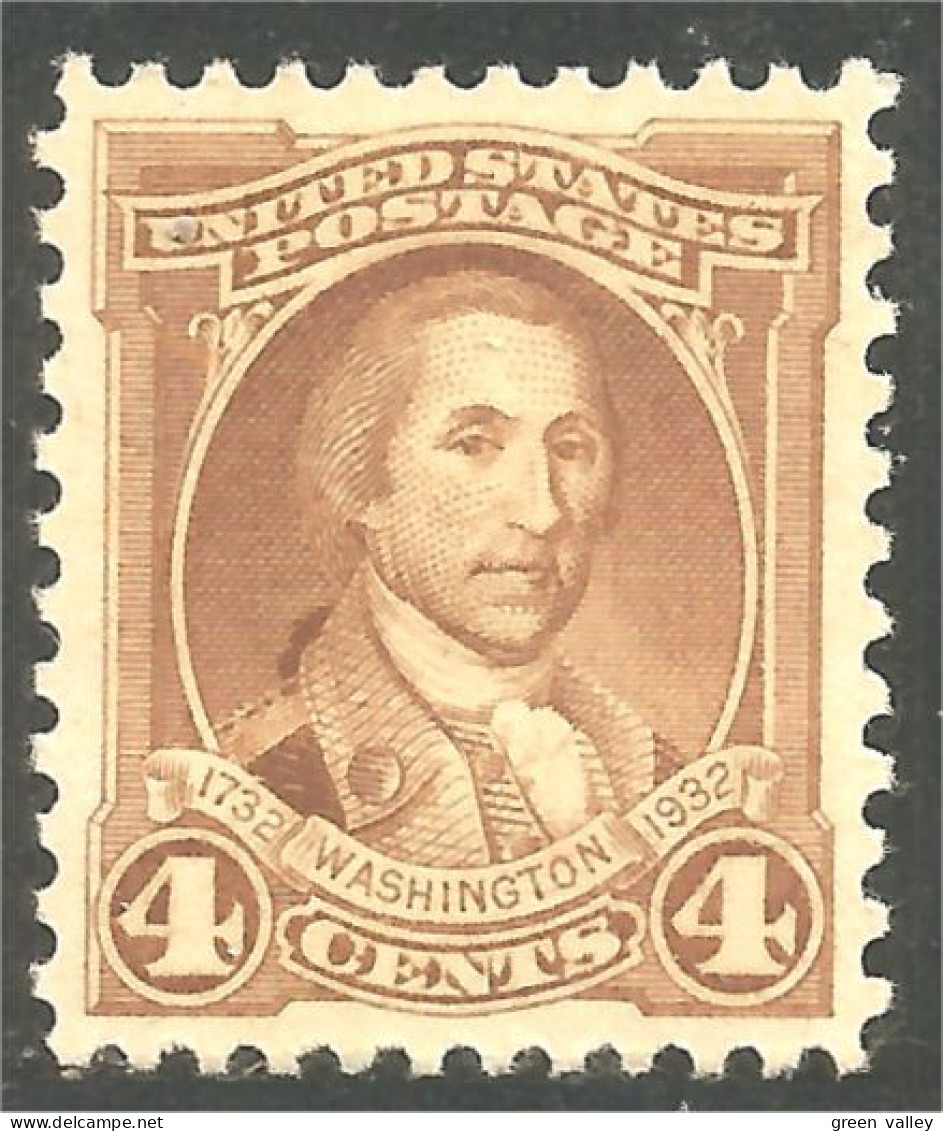 912 USA 1932 4c Washington By Polk (USA-347) - Ongebruikt