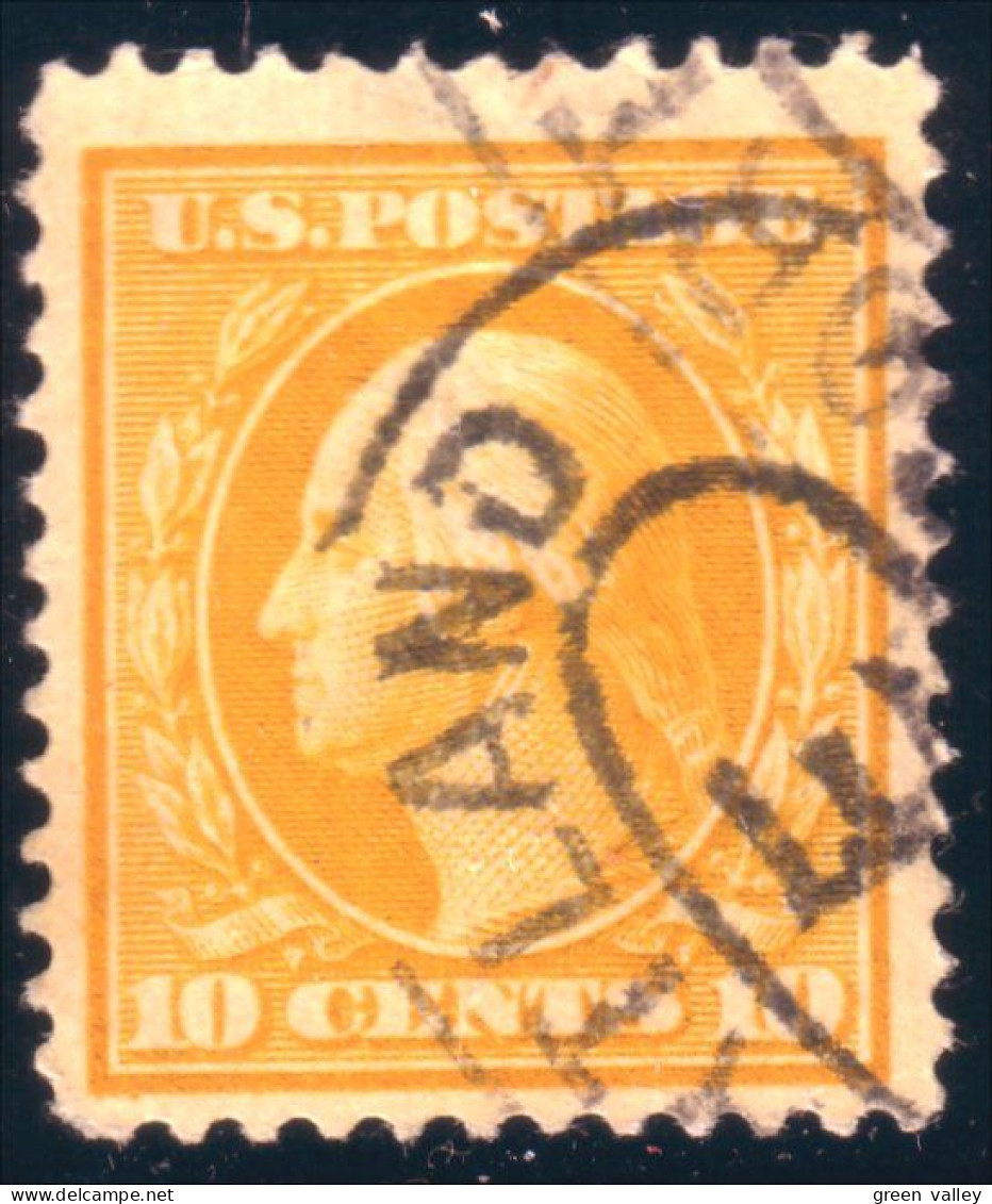 912 USA 1914 George Washington 10c Orange (USA-198) - Gebruikt