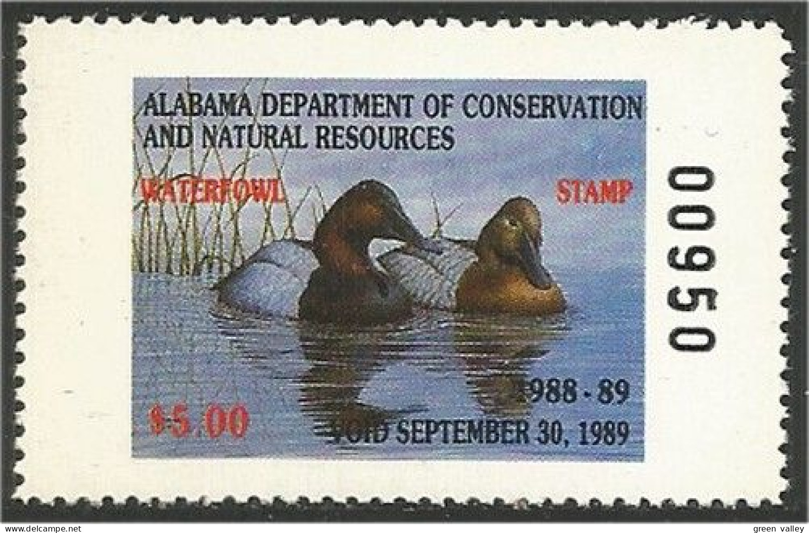 912 USA ALABAMA Waterfowl Stamp Canards Ducks Ente Anatra Pato Eend MNH ** Neuf SC (USA-201) - Duck Stamps