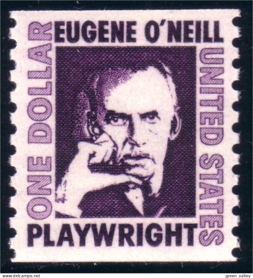 912 USA 1966 Eugene O'Neill Coil Roulette Perf 10 Vertical MNH ** Neuf SC (USA-173) - Nuovi