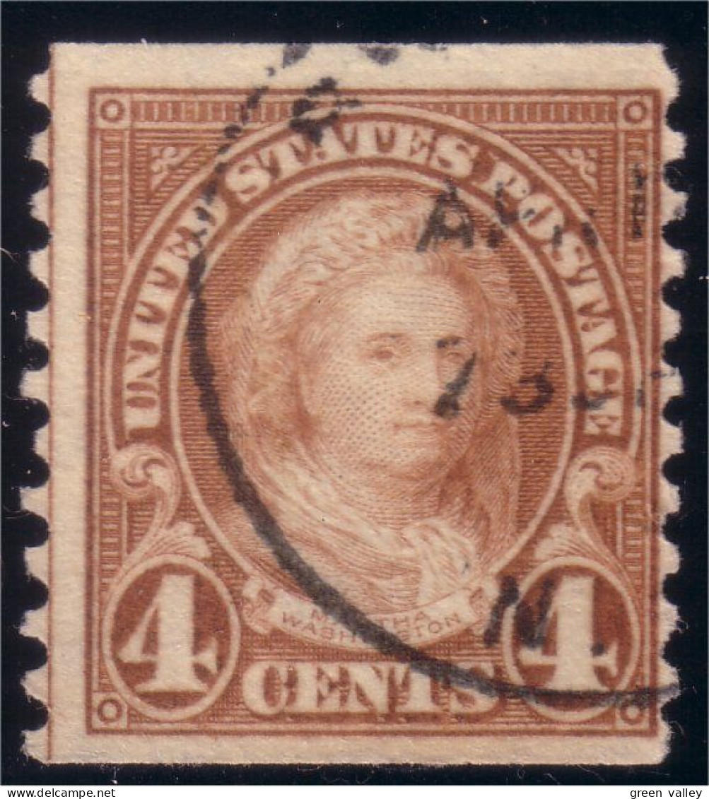 912 USA 1923 Martha Washington 4c Yellow (USA-82) - Used Stamps