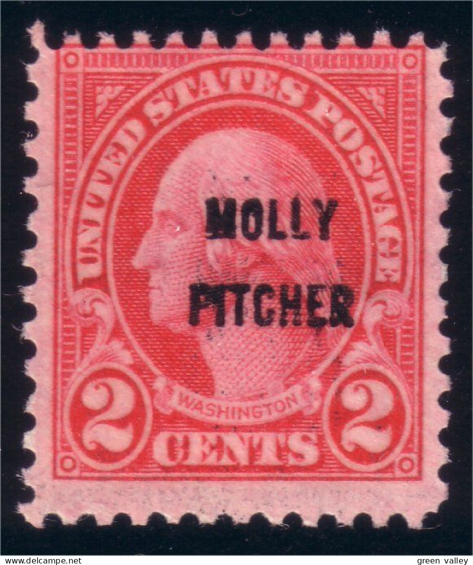 912 USA 1928 Molly Pitcher Mint Neuf (USA-88) - Used Stamps