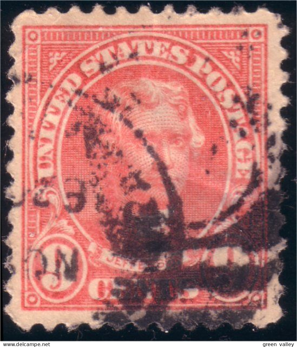 912 USA 1923 Jefferson 9c Rose (USA-76) - Used Stamps