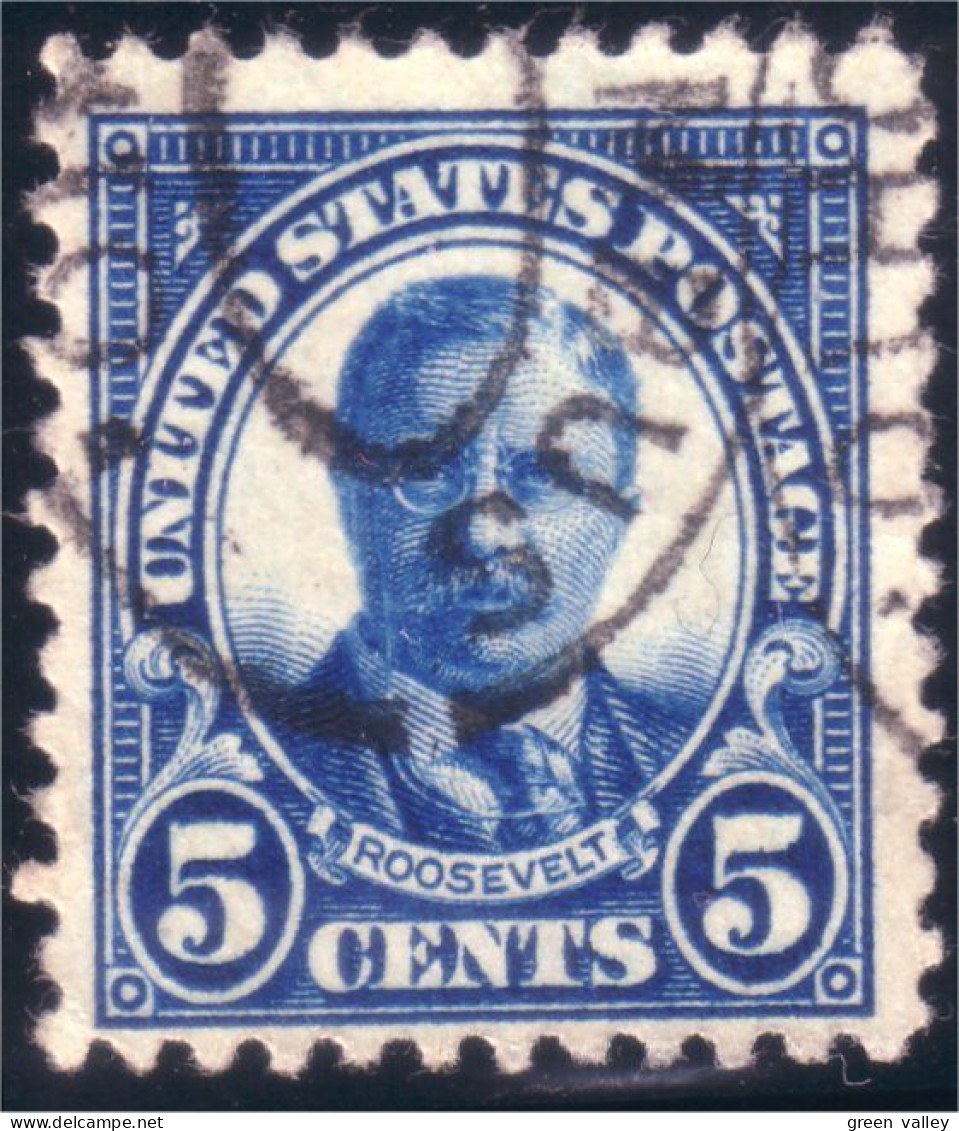 912 USA 1922 Theodore Roosevelt 5c Blue (USA-66) - Oblitérés