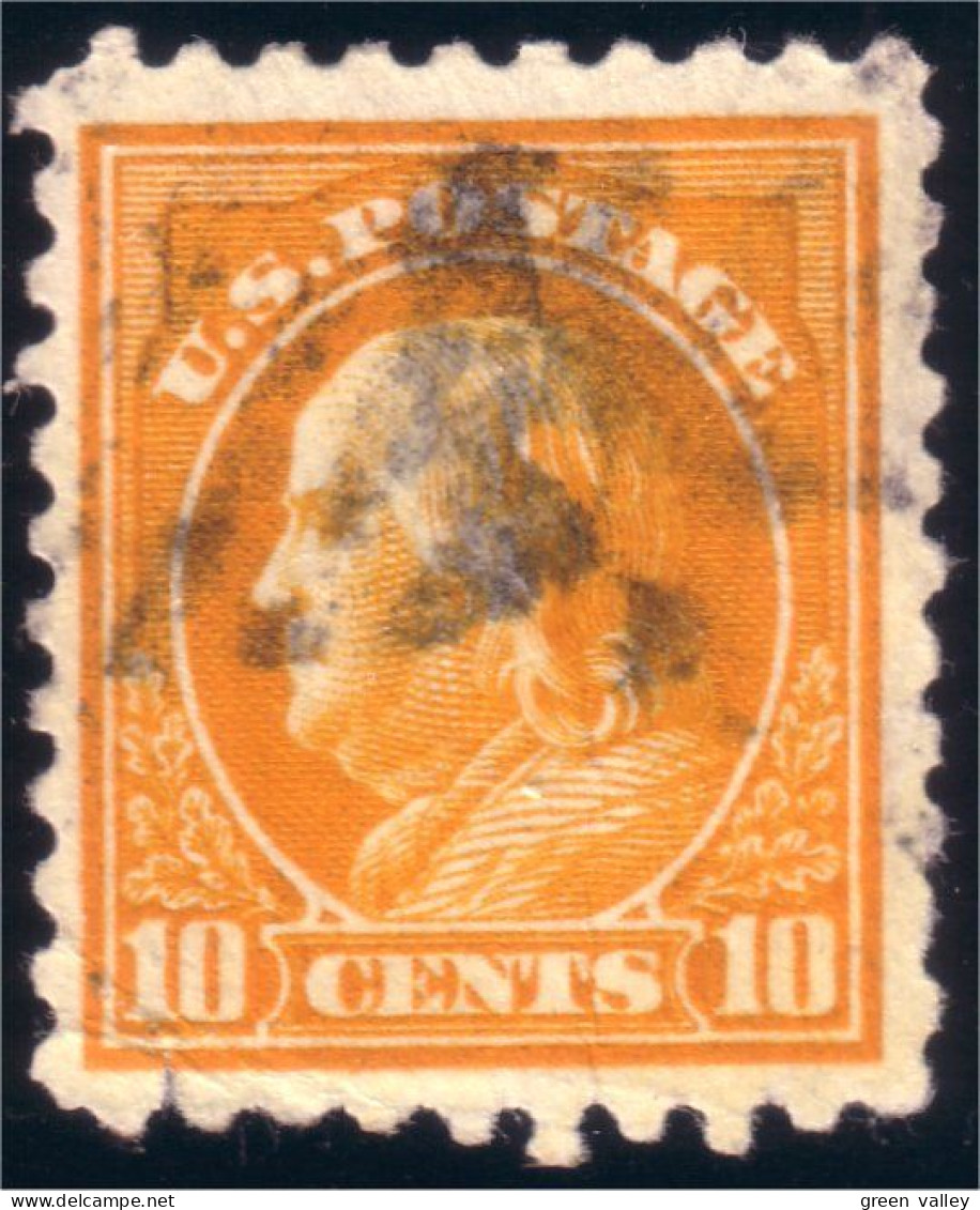912 USA 1916 George Washington 10c Orange (USA-49) - Oblitérés
