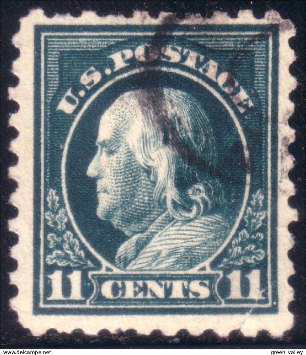 912 USA 1915 Benjamin Franklin 11 Cents (USA-7) - Oblitérés
