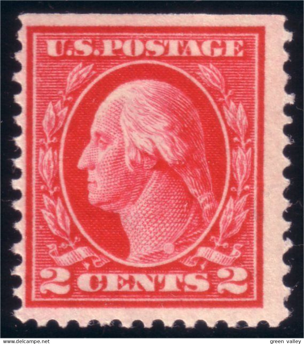 912 USA 1916 George Washington 2c Red Rouge MNH ** Neuf SC (USA-30) - Ongebruikt