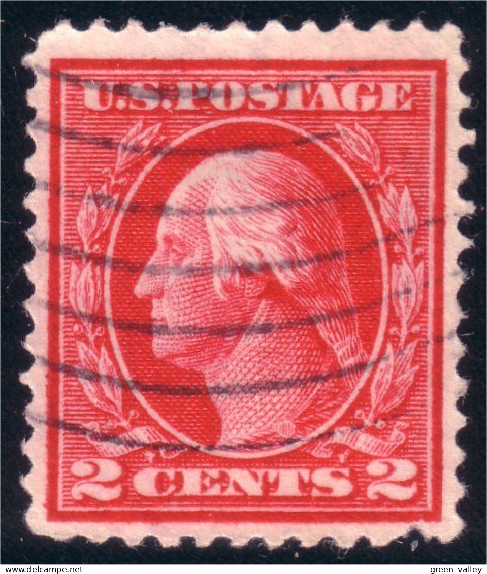 912 USA 1910 George Washington 2c Red Rouge (USA-9) - Gebruikt