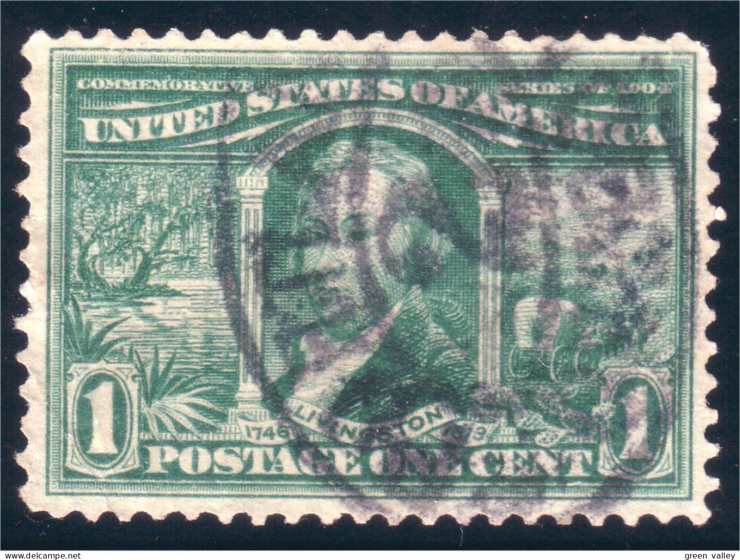 912 USA 1904 Robert Livingston Louisiana Purchase Horse Cheval Pferd (USA-18) - Usados