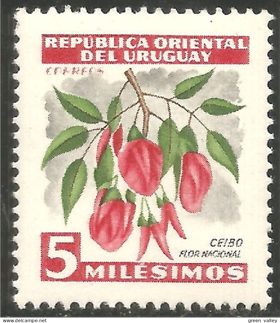 906 Uruguay Fleur Ceibo Flower Blume MNH ** Neuf SC (URU-83c) - Autres & Non Classés