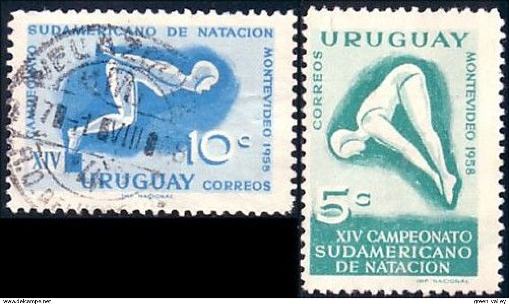 906 Uruguay Plongeon Diving Swimming Natation (URU-71) - Tuffi