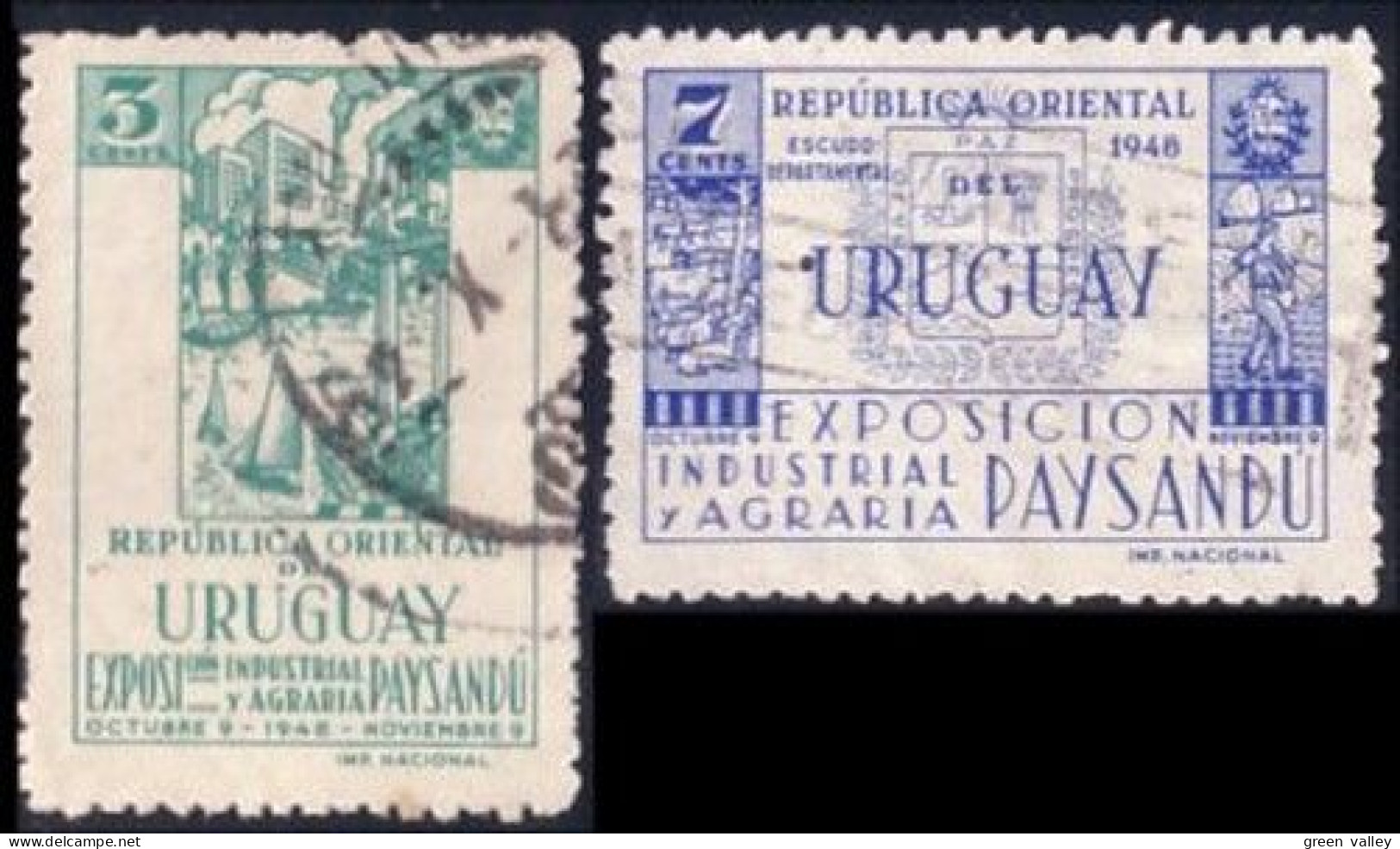 906 Uruguay Armoiries Coat Of Arms (URU-5) - Francobolli