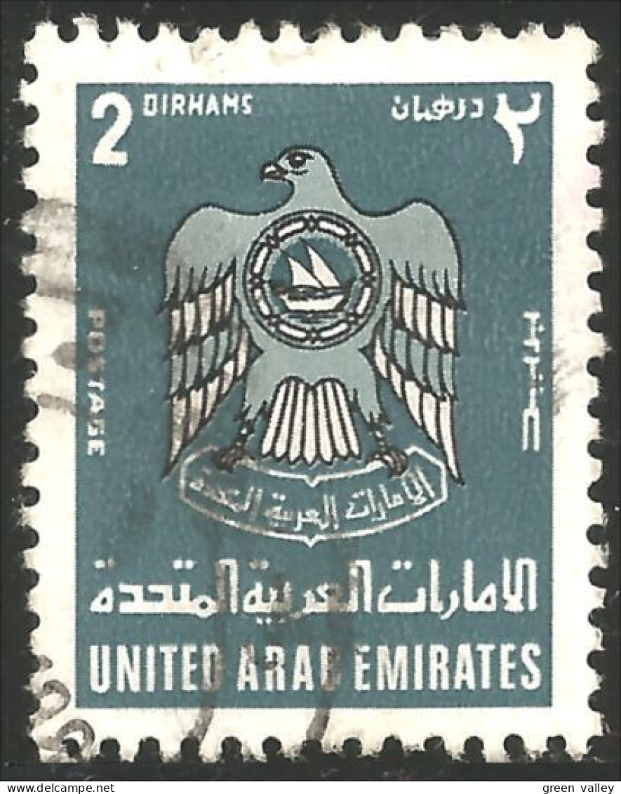 894 United Arab Emirates 2 Dirhams Armoiries Coat Of Arms (UAE-40) - Sellos