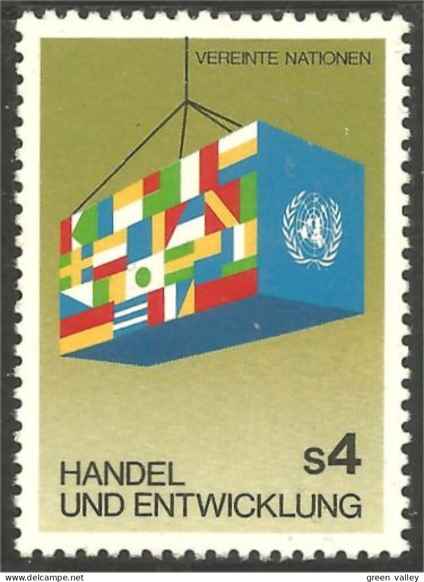 917 United Nations Unies Commerce Export Drapeau Flag MNH ** Neuf SC (UNN-62) - Timbres