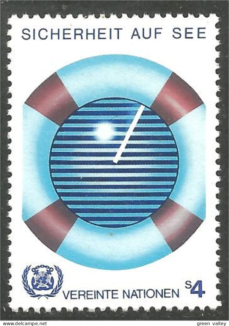 917 United Nations Unies Bouée Sauvetage Bateau Boat Ship Safety Sauvetage MNH ** Neuf SC (UNN-58) - Schiffe