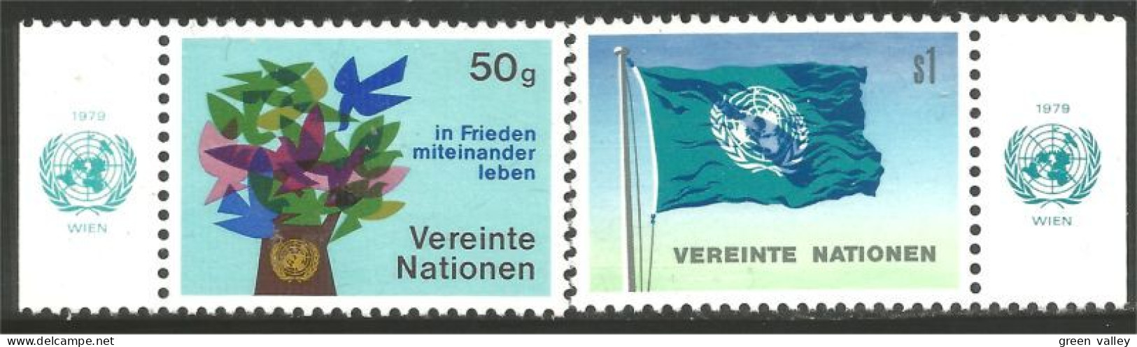 917 United Nations Unies UN ONU Flag Drapeau MNH ** Neuf SC (UNN-53) - Stamps