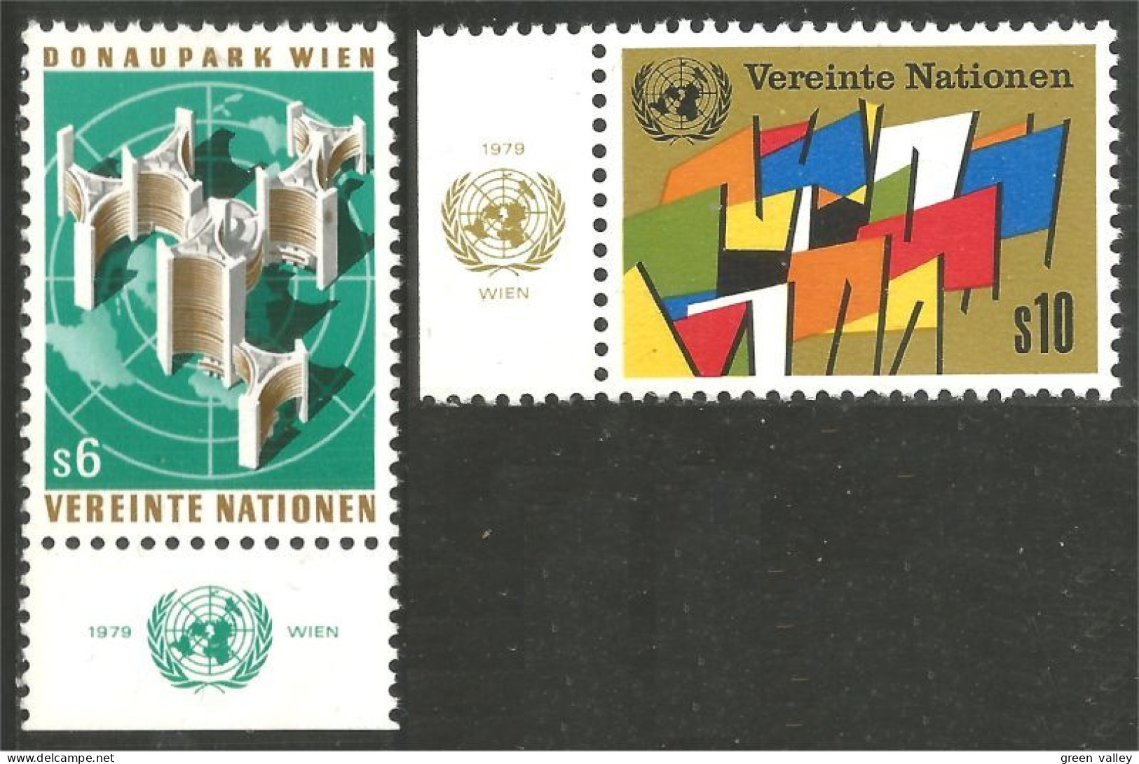 917 United Nations Unies UN ONU Flag Drapeau MNH ** Neuf SC (UNN-55) - Timbres