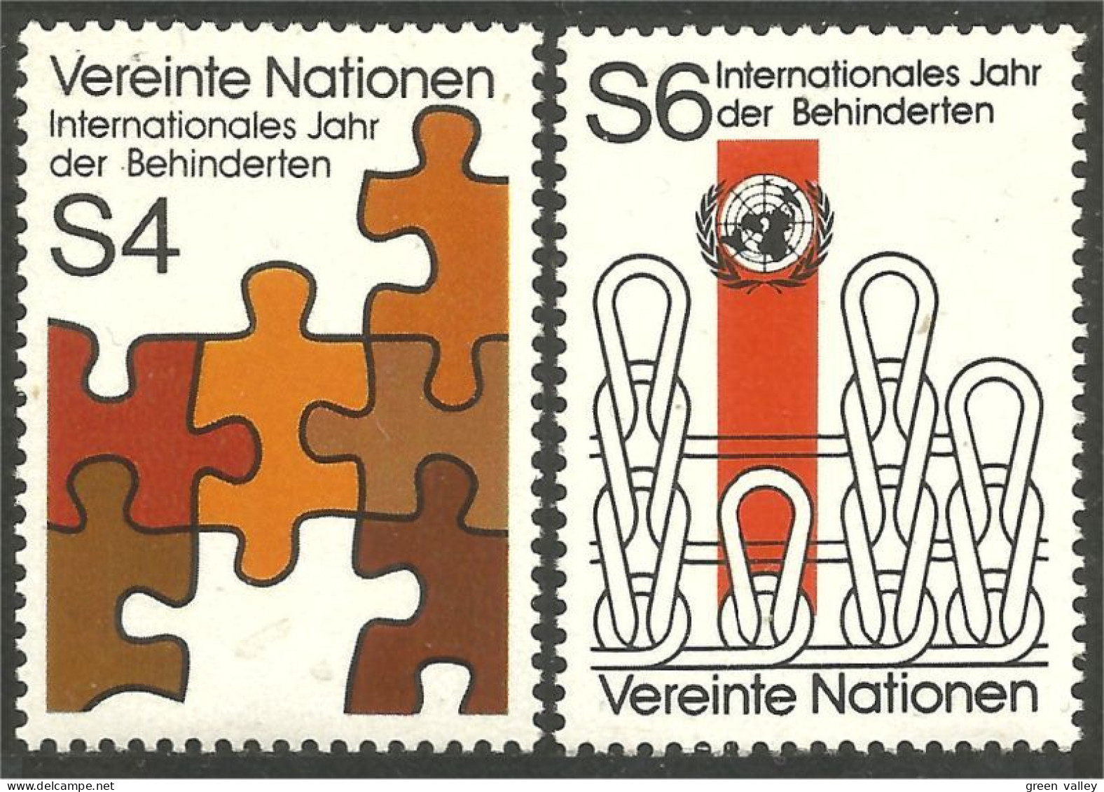 917 United Nations Unies Handicappés Handicaped MNH ** Neuf SC (UNN-57) - Behinderungen