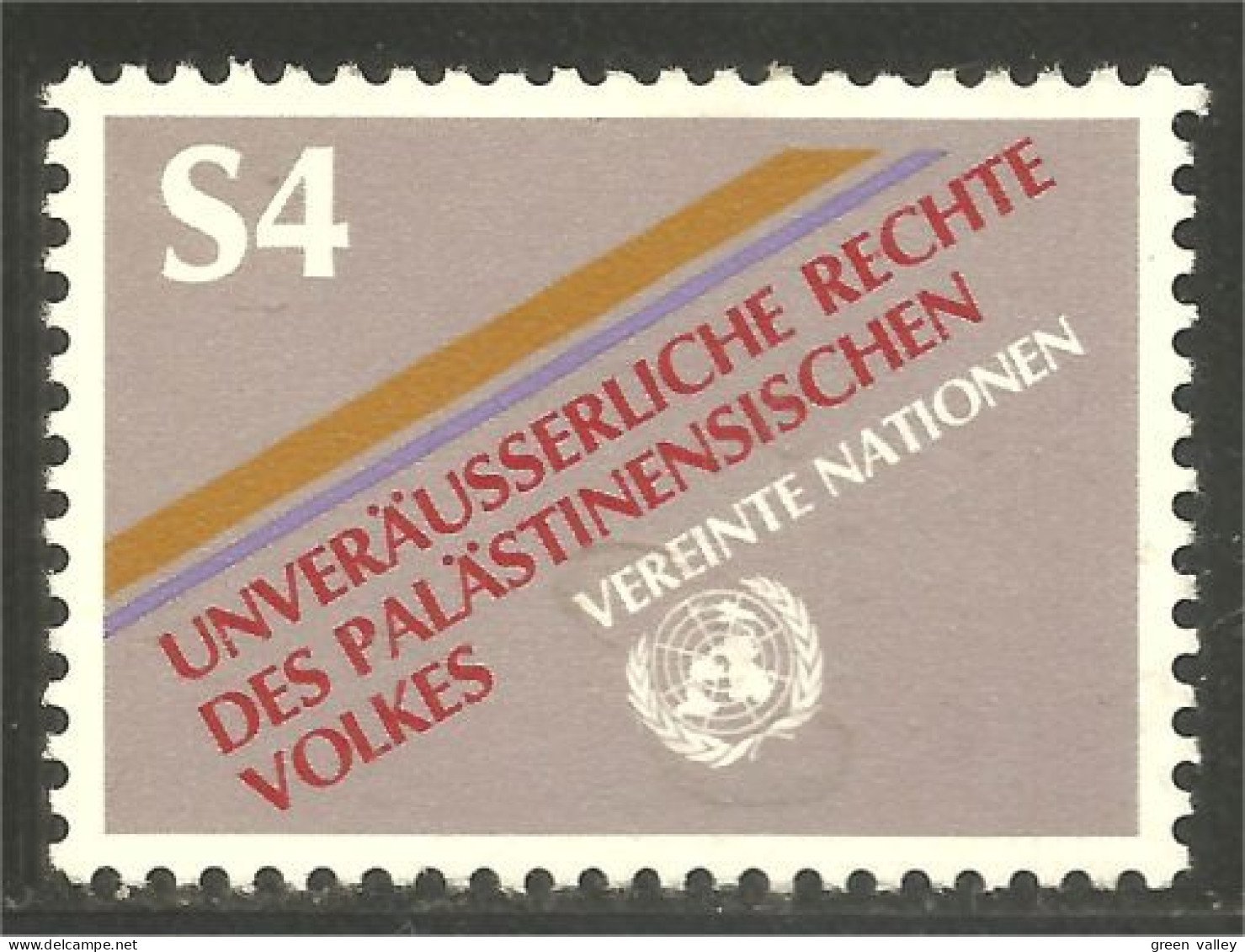 917 United Nations Unies Droits Palestiniens Palestinians Rights MNH ** Neuf SC (UNN-47) - Altri & Non Classificati