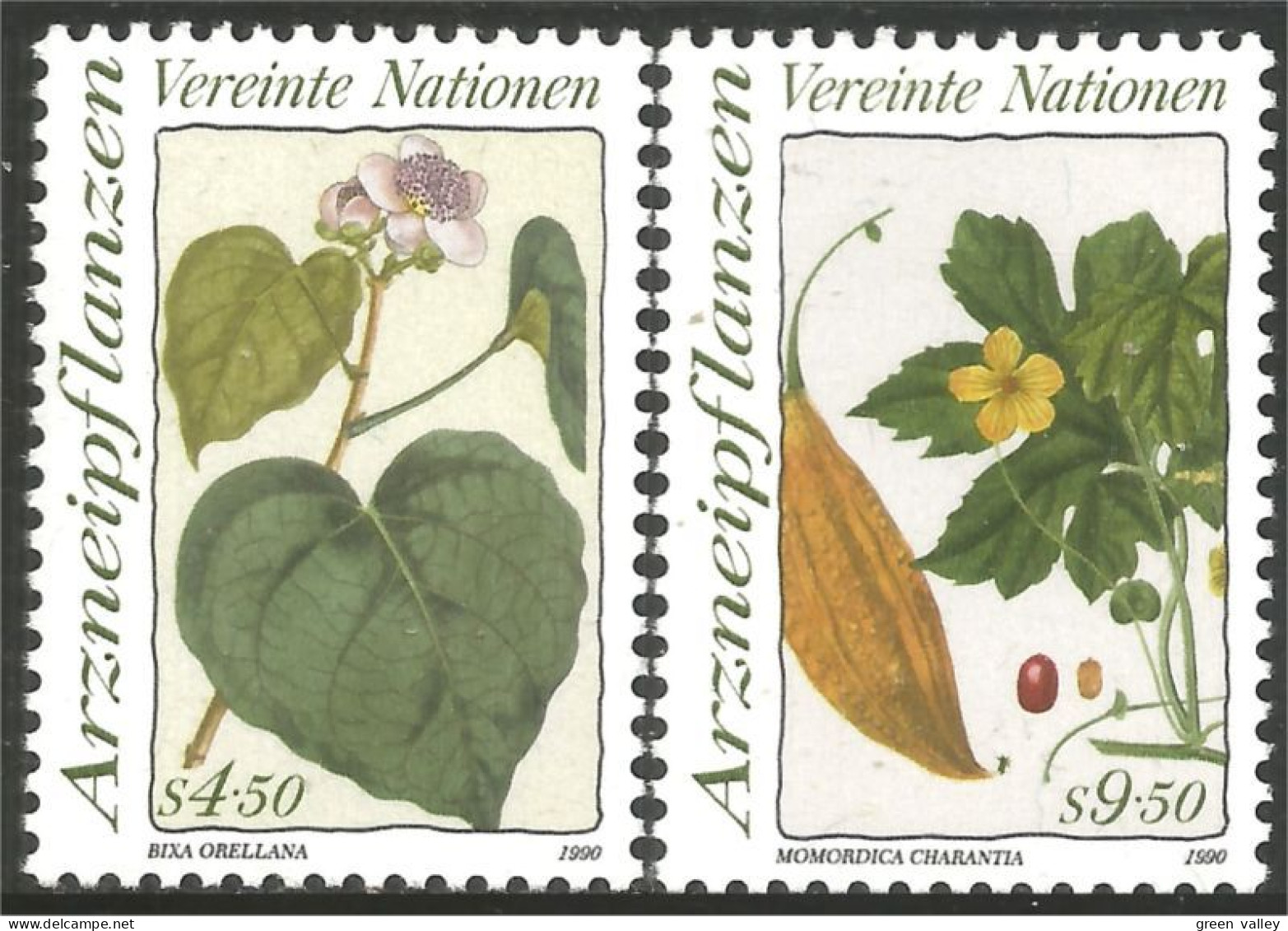 917 United Nations Unies Plantes Médicinales Medicinal Plants MNH ** Neuf SC (UNN-38a) - Medicinal Plants