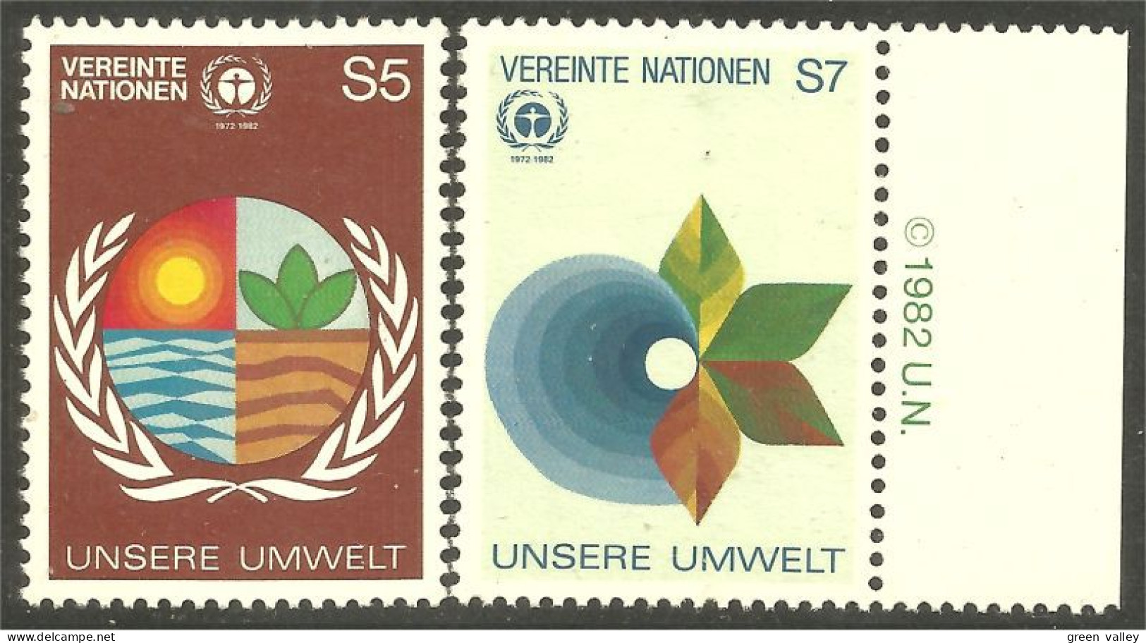 917 United Nations Unies Human Environment Environnement Humain MNH ** Neuf SC (UNN-26) - Andere & Zonder Classificatie