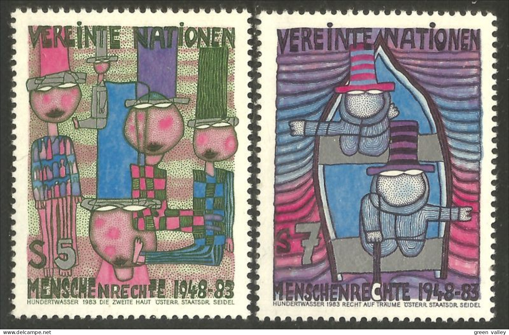 917 United Nations Unies Déclaration Droits Homme Human Rights MNH ** Neuf SC (UNN-21b) - Andere & Zonder Classificatie