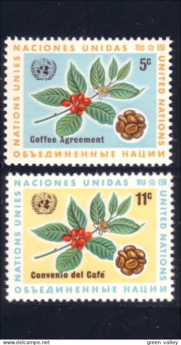 917 Nations-Unies NY Cafe Café Coffee Kaffee Cofe MNH ** Neuf SC (UNN-2a) - UNO