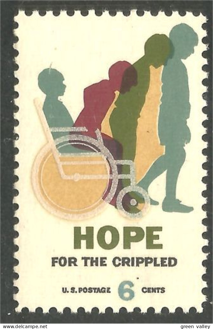 914 USA Hope Crippled Handicapped Handicapé Fauteuil Roulant Wheeling Chair MNH ** Neuf SC (USA-1385b) - Handicap