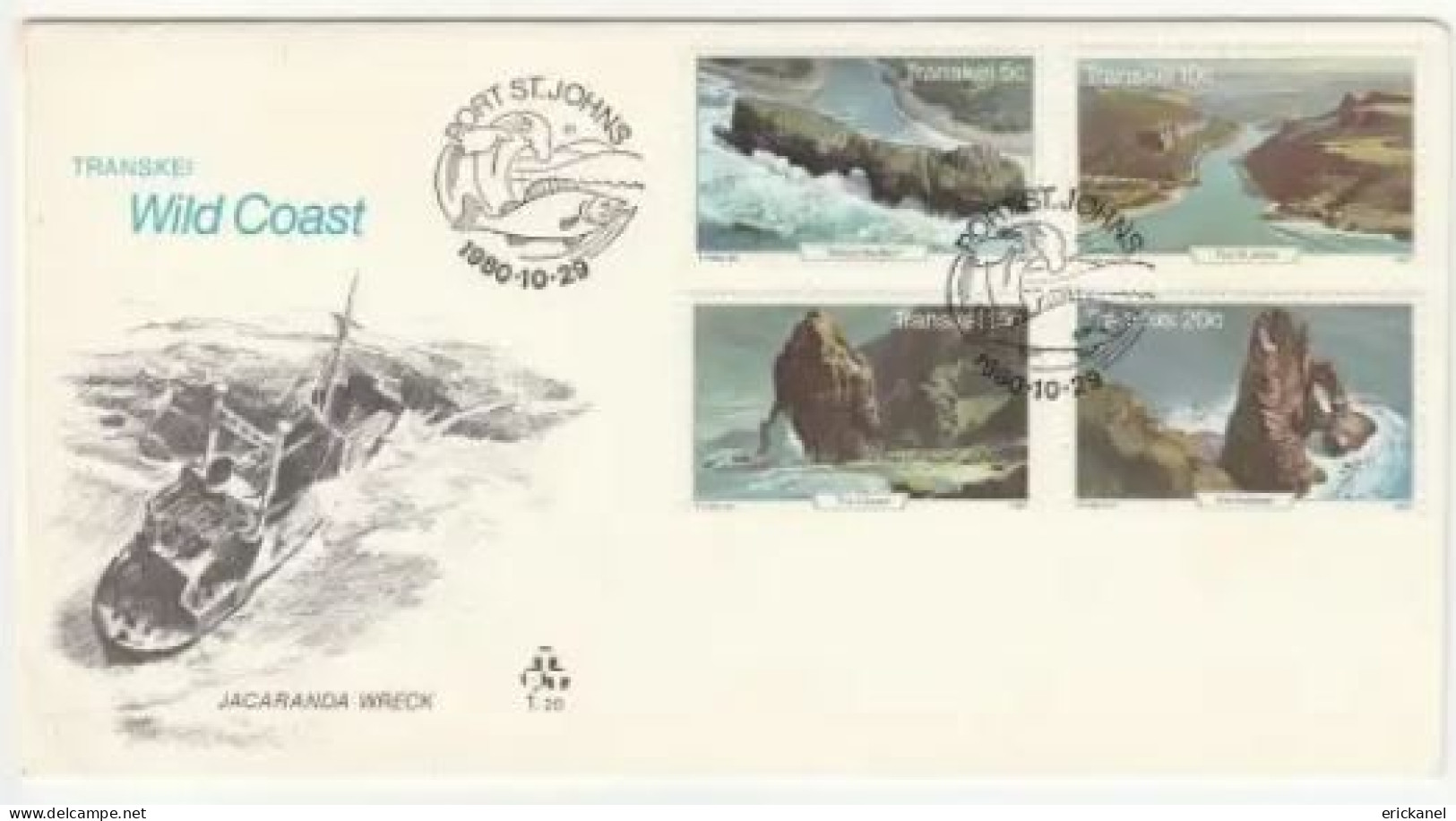 1980 Transkei Wild Coast FDC 1.20 - Transkei