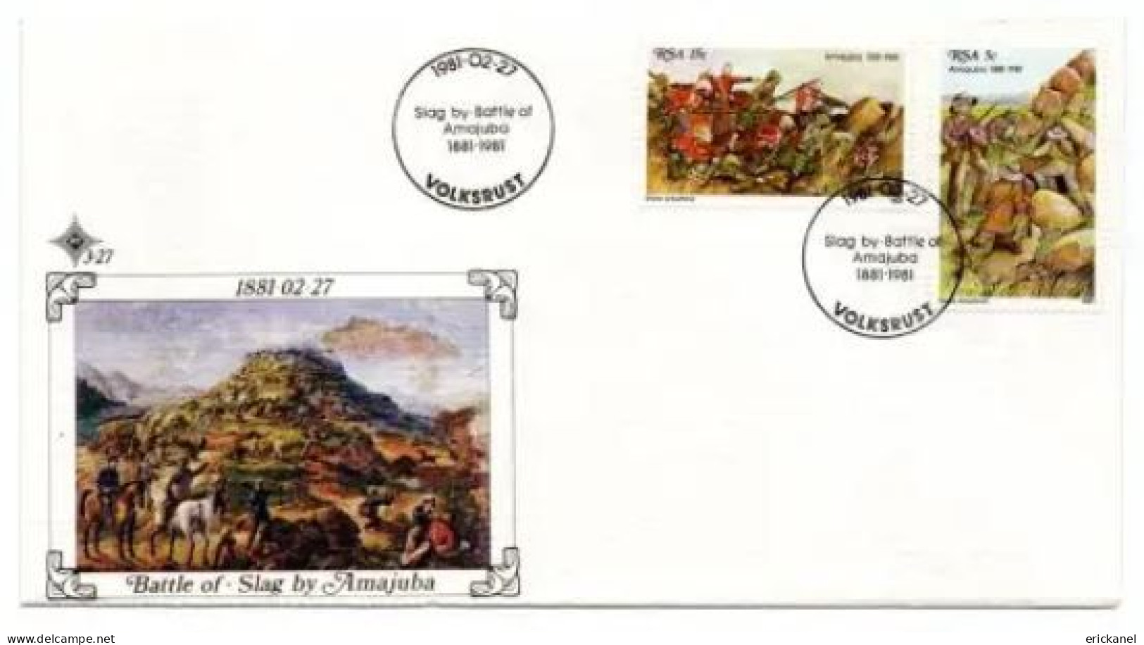 1981 SOUTH AFRICA The Battle Of Amajuba Sunday 27 February 1881 FDC 3.27 - FDC