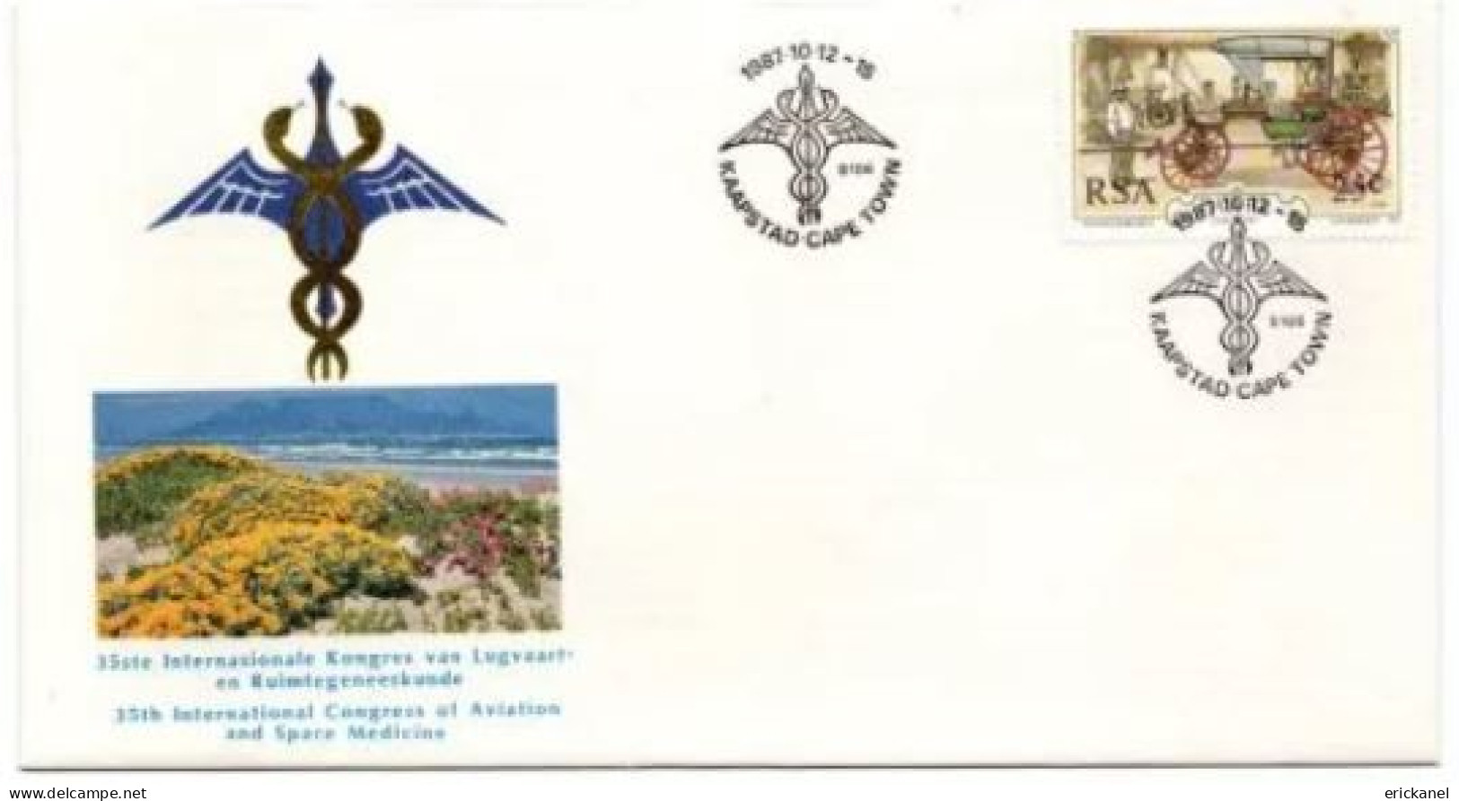 1987 SOUTH AFRICA 35th International Congress Of Aviation And Space Medicine Commemorative Cover - FDC