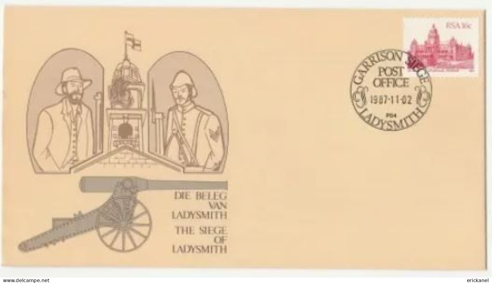 1987 SOUTH AFRICA The Siege Of Ladysmith Commemorative Cover - FDC