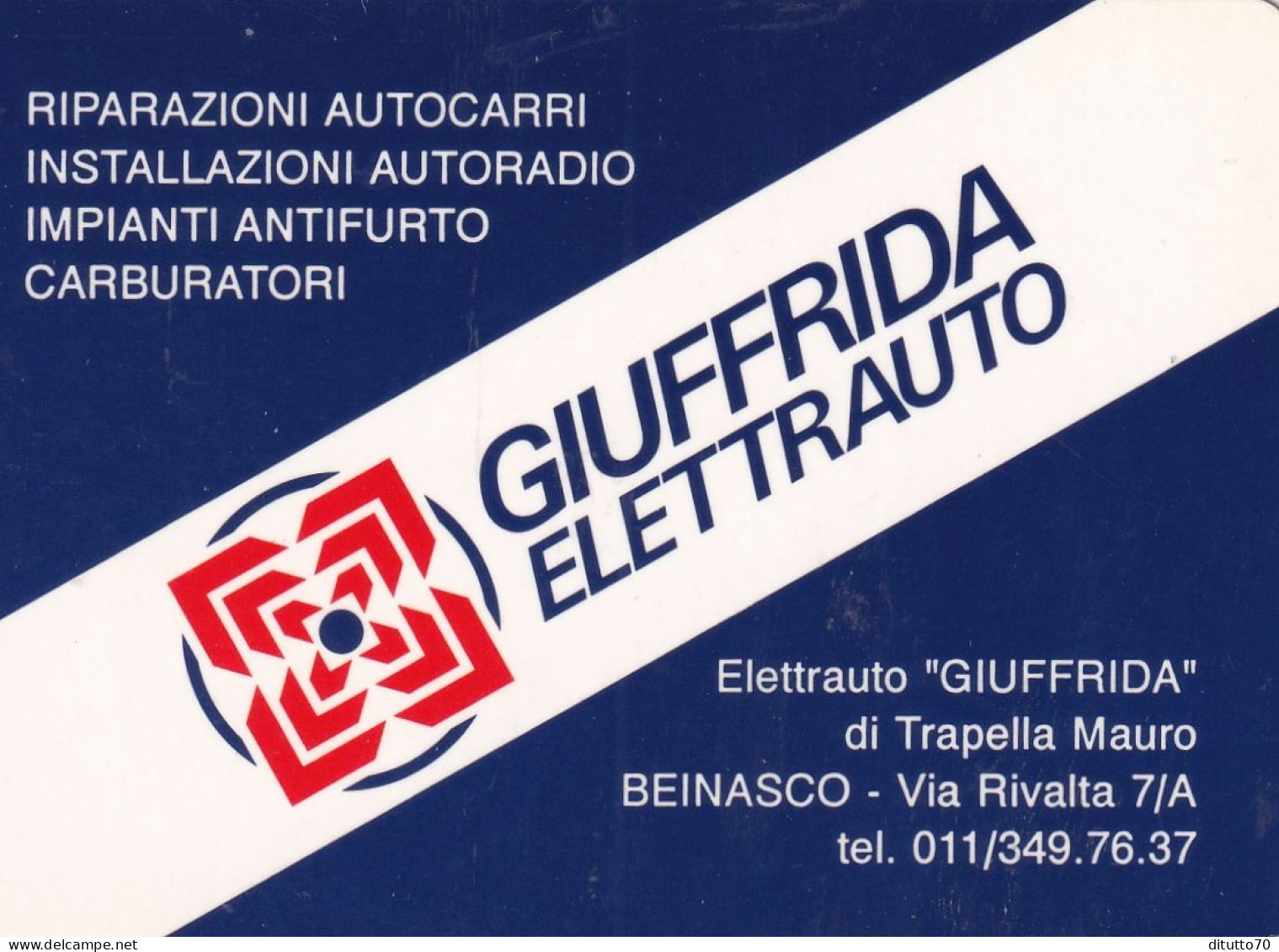 Calendarietto - Giuffrida Elettrauto - Beinasco - Anno 1993 - Petit Format : 1991-00