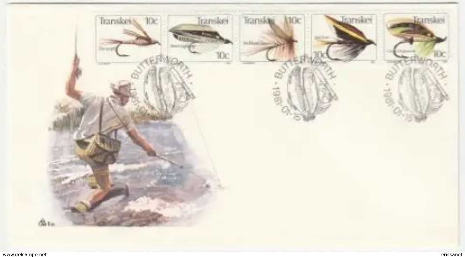 1981 Transkei Fishing Flies Crafted In Transkei FDC 1.21 Starting Tan Nymph - Transkei