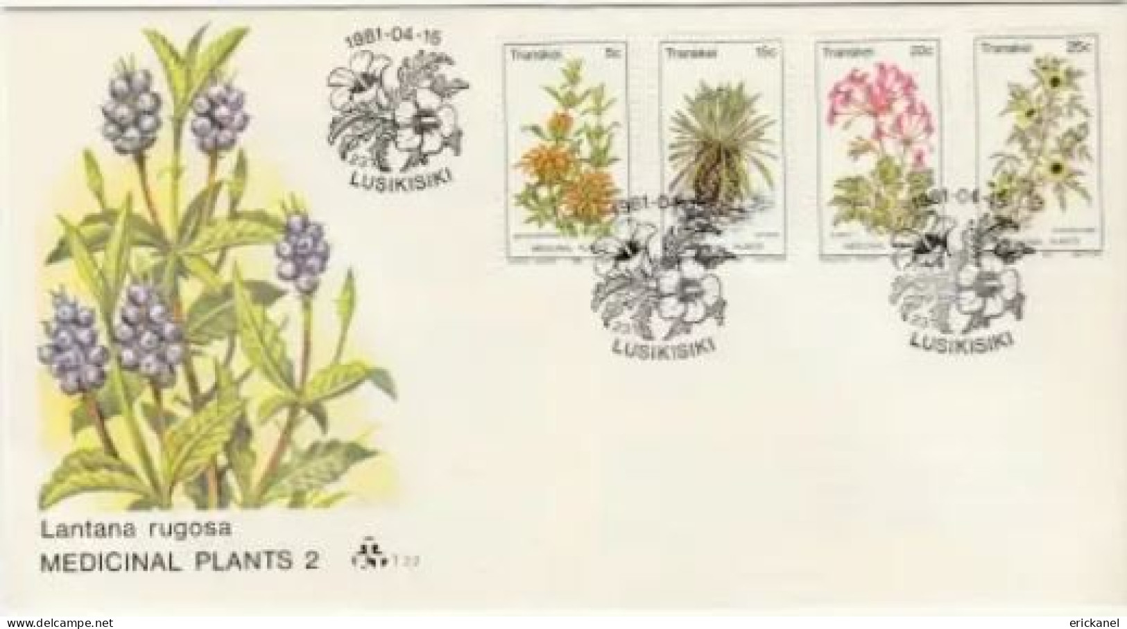 1981 Transkei Medicinal Plants 2 FDC 1.22 - Transkei