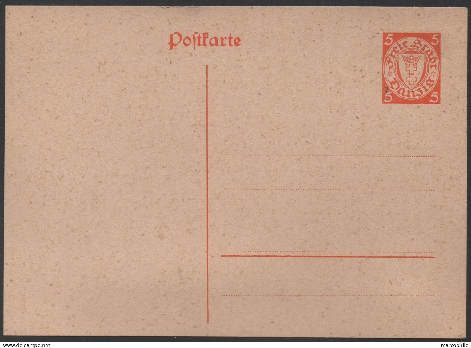 DANZIG / 1925 GANZSACHE # P33 - FORMAT 146*114 UNGEBRAUCHT / KW 75.00 € (ref 6443a) - Ganzsachen