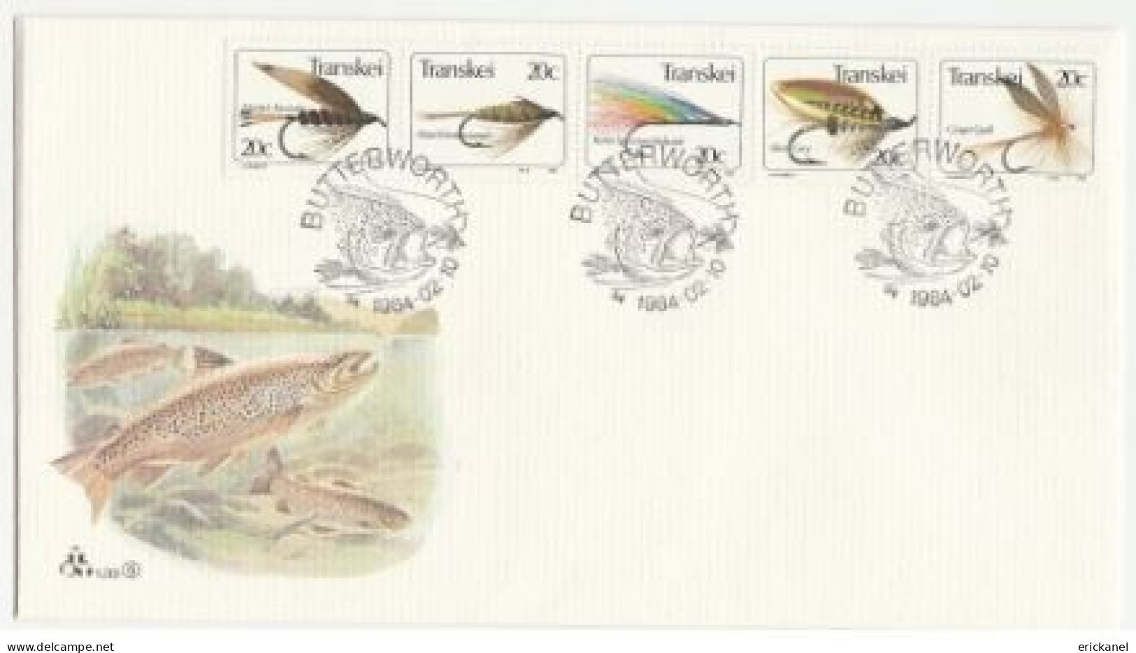 1984 Transkei Fishing Flies FDC - Transkei