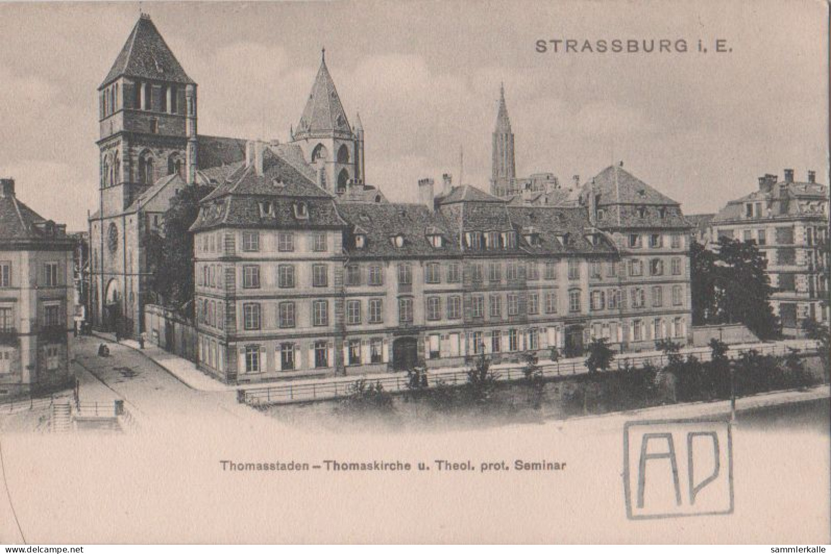 29960 - Strassburg - Thomasstaden Und Theol. Prot. Seminar - Ca. 1935 - Elsass