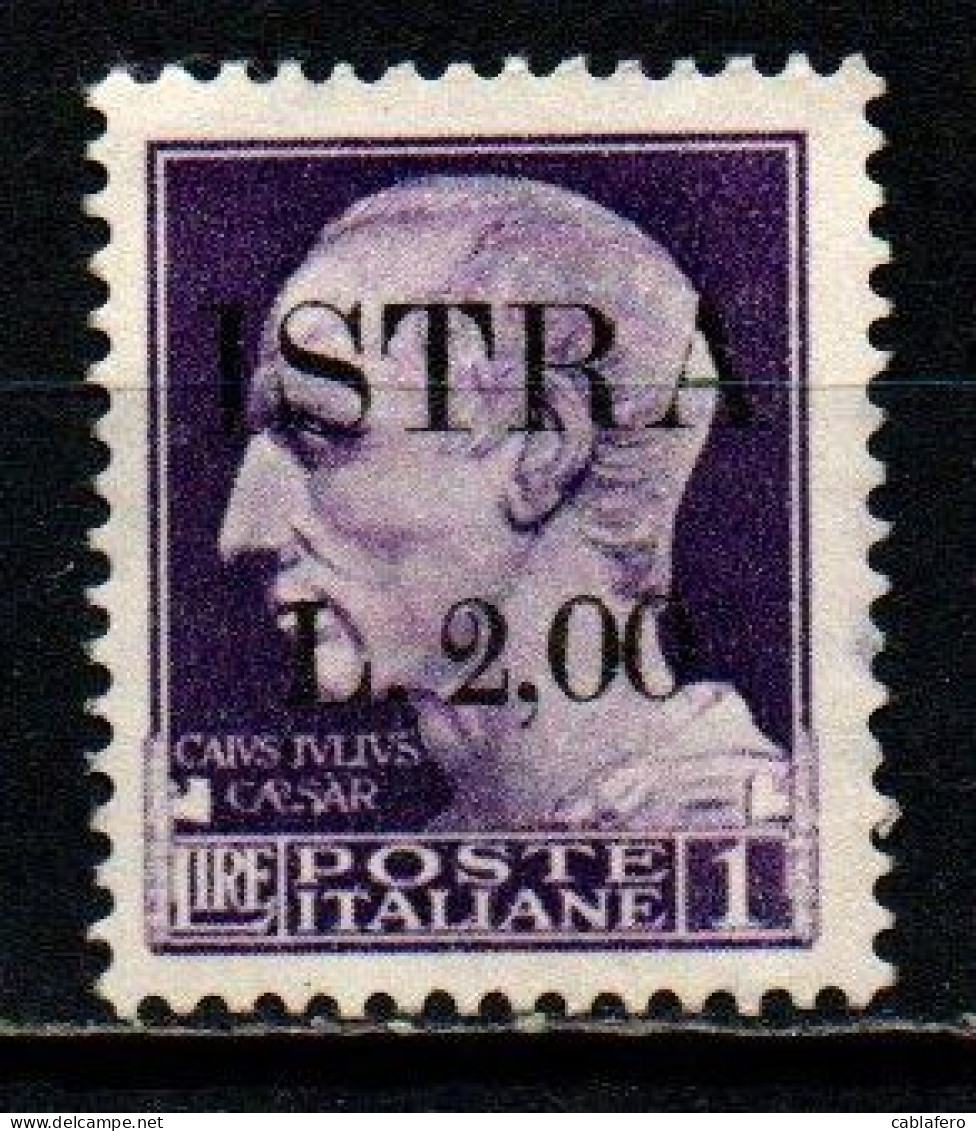 ITALIA - OCCUPAZIONE MILITARE JUGOSLAVA - ISTRIA-POLA - 1945 - CON SOVRASTAMPA - SENZA  GOMMA - Joegoslavische Bez.: Istrië