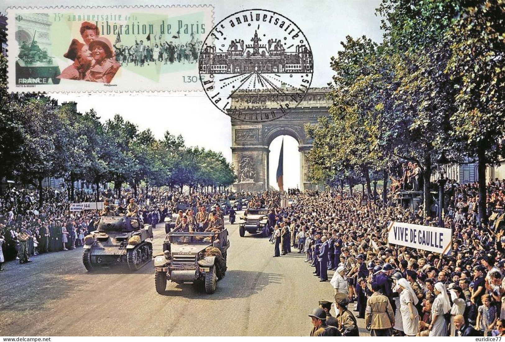 France 2019 - 75 Anniv. Liberation De Paris Carte Maximum - 2020-…