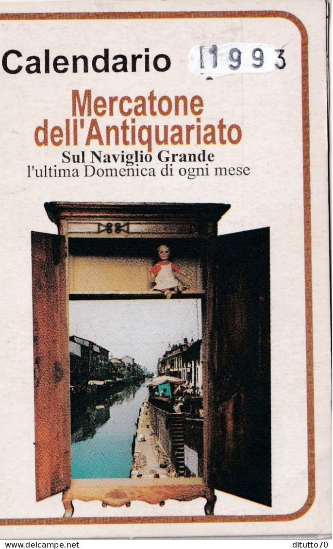 Calendarietto - Mercatone Dell'antiquariato - Anno 1993 - Petit Format : 1991-00