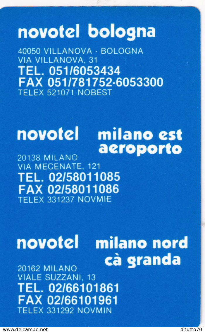 Calendarietto - Novotel - Bologna - Milano - Anno 1993 - Petit Format : 1991-00