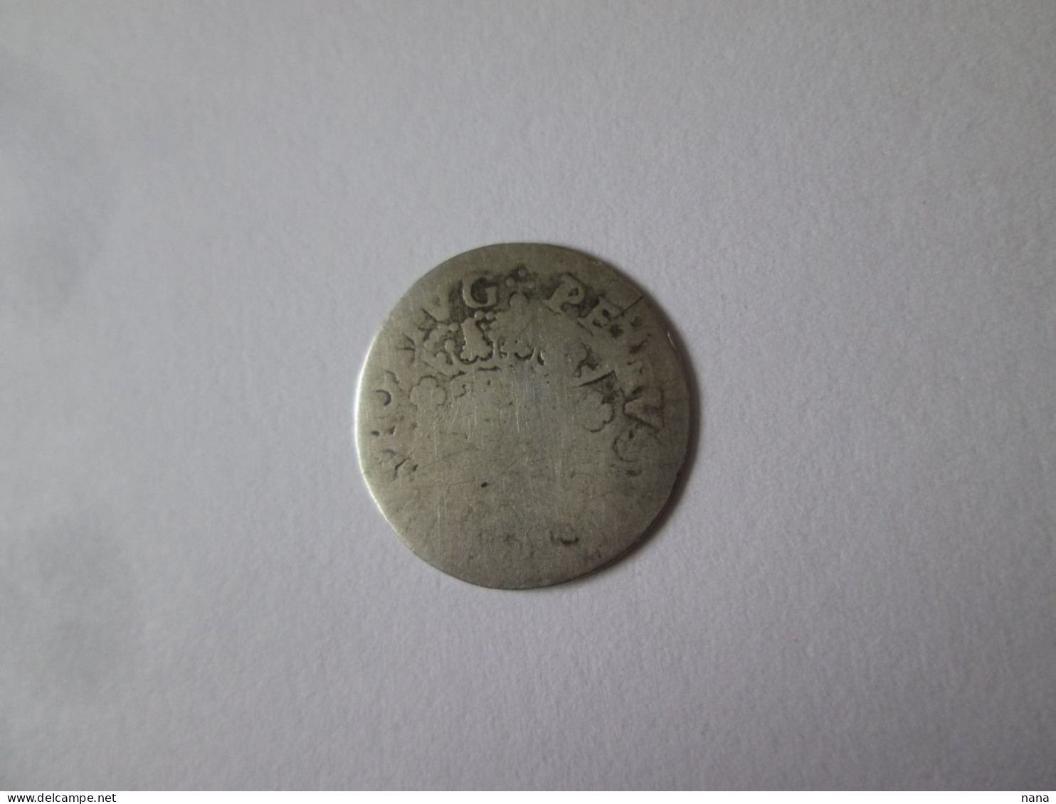 Sao Tome And Principe 1 Tostao=100 Reis 1853-1861 Silver/Argent 917 Countermark Coin King Pedro V - Sao Tome En Principe