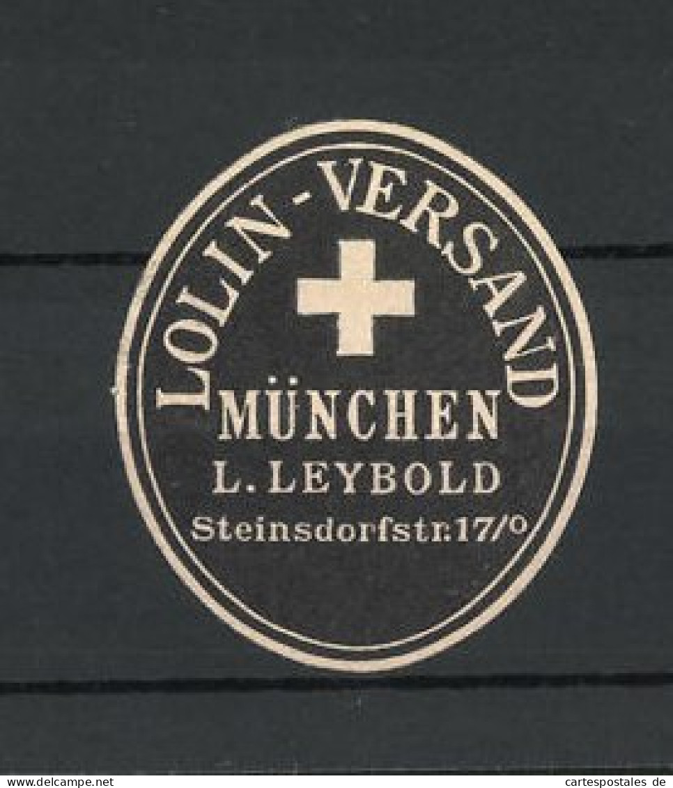 Reklamemarke Lolin-Versand L. Leybold, München  - Erinnofilia